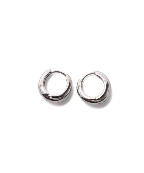 marjour（マージュール）の「[STAINLESS]3D MINI HOOP PIERCE（ピアス（両耳用）・レディース・シルバー/ゴールド・FREE）」の7枚目の写真