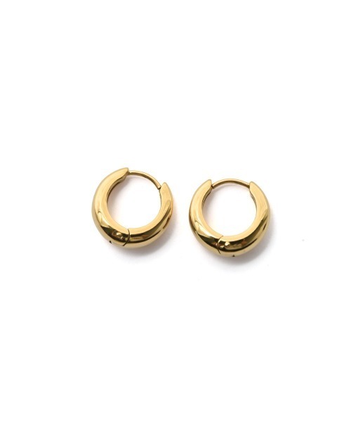 marjour（マージュール）の「[STAINLESS]3D MINI HOOP PIERCE（ピアス（両耳用）・レディース・シルバー/ゴールド・FREE）」の8枚目の写真