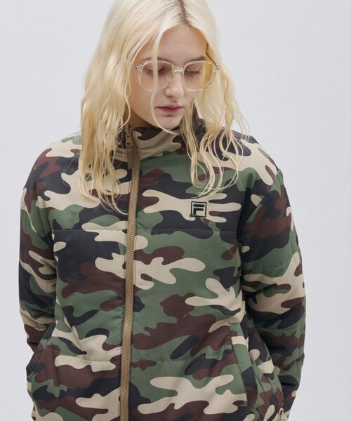 FILA（フィラ）の「【 FILA 別注 】リバーシブル中綿ジャケット（ブルゾン・レディース・ベージュ/ブラック・LARGE/MEDIUM）」の16枚目の写真