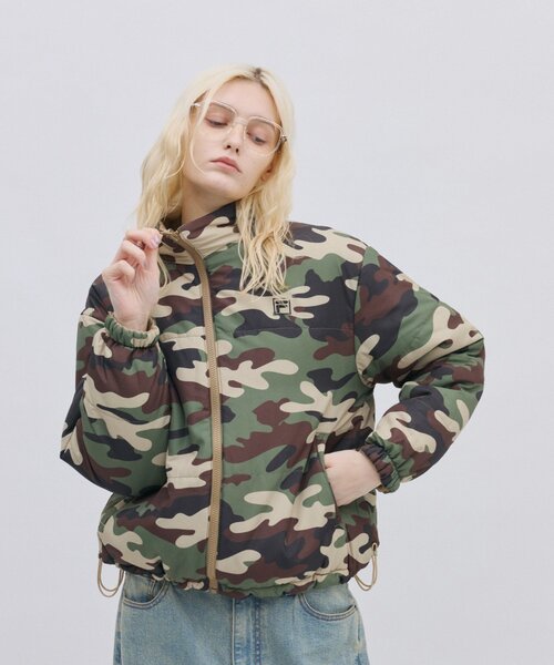 FILA（フィラ）の「【 FILA 別注 】リバーシブル中綿ジャケット（ブルゾン・レディース・ベージュ/ブラック・LARGE/MEDIUM）」の17枚目の写真