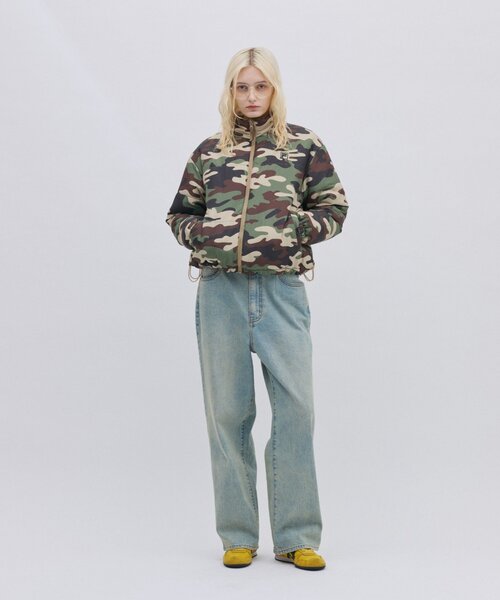 FILA（フィラ）の「【 FILA 別注 】リバーシブル中綿ジャケット（ブルゾン・レディース・ベージュ/ブラック・LARGE/MEDIUM）」の21枚目の写真