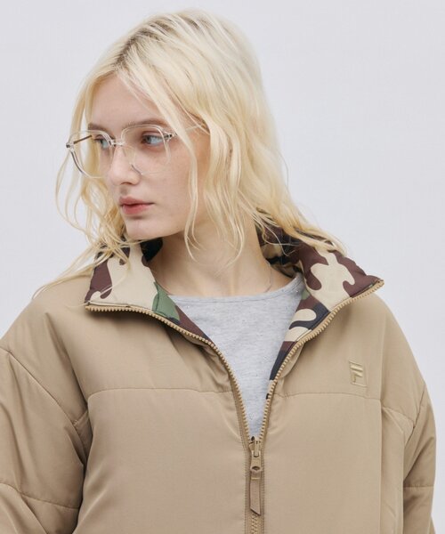 FILA（フィラ）の「【 FILA 別注 】リバーシブル中綿ジャケット（ブルゾン・レディース・ベージュ/ブラック・LARGE/MEDIUM）」の15枚目の写真
