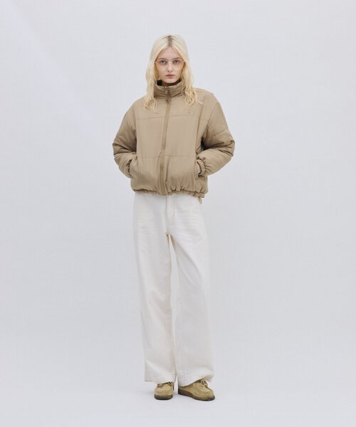 FILA（フィラ）の「【 FILA 別注 】リバーシブル中綿ジャケット（ブルゾン・レディース・ベージュ/ブラック・LARGE/MEDIUM）」の7枚目の写真