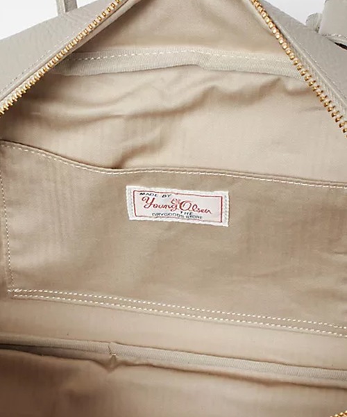 YOUNG&OLSEN The DRYGOODS STORE(ヤングアンドオルセン)の「YOUNG & OLSEN/ヤングアンドオルセン EMBOSSED LEATHER STUDENT M エンボスレザー スチューデント トートバッグ ハンドバッグ 2026新作 再入荷(ハンドバッグ・レディース・ブラック/ブラウン/ベージュ・FREE)」の11枚目の写真