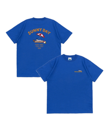 終末の蛇 サニーデイ ネットソーシャル 半袖Tシャツ (ブルー)