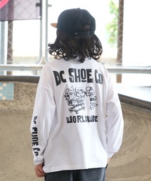 DC（ディーシー）の「DC/ディーシー 長袖 Tシャツ ロンT ロゴ バックプリント YLT264519（Tシャツ/カットソー）」