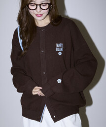 MARY QUANT（マリークワント）の「MARY QUANT × PUBLUX/マリークワント <ユニセックス>別注 ロゴ 配色 クルーネック ニット カーディガン　限定展開（カーディガン/ボレロ）」