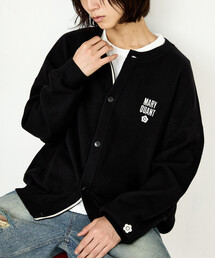 MARY QUANT（マリークワント）の「MARY QUANT × PUBLUX/マリークワント <ユニセックス>別注 ロゴ 配色 クルーネック ニット カーディガン　限定展開（カーディガン/ボレロ）」