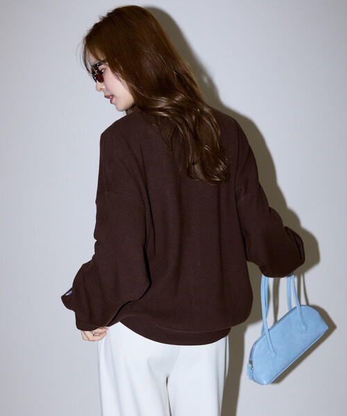 MARY QUANT(マリークワント)の「MARY QUANT × PUBLUX/マリークワント <ユニセックス>別注 ロゴ 配色 クルーネック ニット カーディガン 限定展開(カーディガン/ボレロ・メンズ・グレー/ブラック/ブラウン・SMALL/MEDIUM/LARGE)」の18枚目の写真