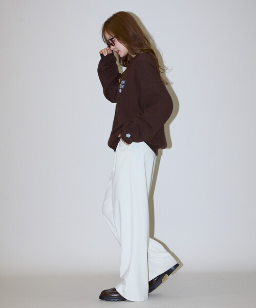 MARY QUANT(マリークワント)の「MARY QUANT × PUBLUX/マリークワント <ユニセックス>別注 ロゴ 配色 クルーネック ニット カーディガン 限定展開(カーディガン/ボレロ・メンズ・グレー/ブラック/ブラウン・SMALL/MEDIUM/LARGE)」の21枚目の写真