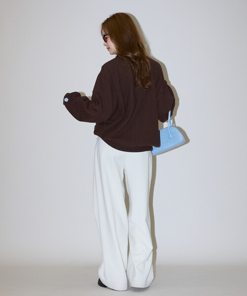MARY QUANT(マリークワント)の「MARY QUANT × PUBLUX/マリークワント <ユニセックス>別注 ロゴ 配色 クルーネック ニット カーディガン 限定展開(カーディガン/ボレロ・メンズ・グレー/ブラック/ブラウン・SMALL/MEDIUM/LARGE)」の22枚目の写真