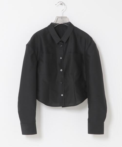 URBAN RESEARCH(アーバンリサーチ)の「new basic TAUT SILK SHIRTS(シャツ/ブラウス・レディース・ブラック・38/36)」の3枚目の写真