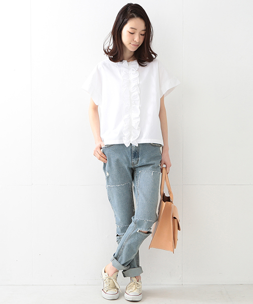 CHEAP MONDAY（チープマンデイ）の「CHEAP MONDAY /　EMMY BLUE デニム（デニムパンツ・レディース・サックスブルー・26inch/27inch/25inch）」の13枚目の写真