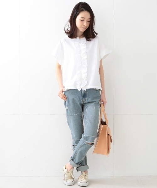 CHEAP MONDAY（チープマンデイ）の「CHEAP MONDAY /　EMMY BLUE デニム（デニムパンツ・レディース・サックスブルー・26inch/27inch/25inch）」の3枚目の写真