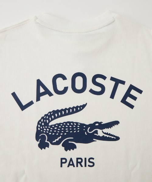 LACOSTE（ラコステ）の「[LACOSTE/ラコステ] バックプリント ヘビーオンスTシャツ（Tシャツ/カットソー・レディース・ブラウン/ブラック/ホワイト・2/5/4/3）」の12枚目の写真