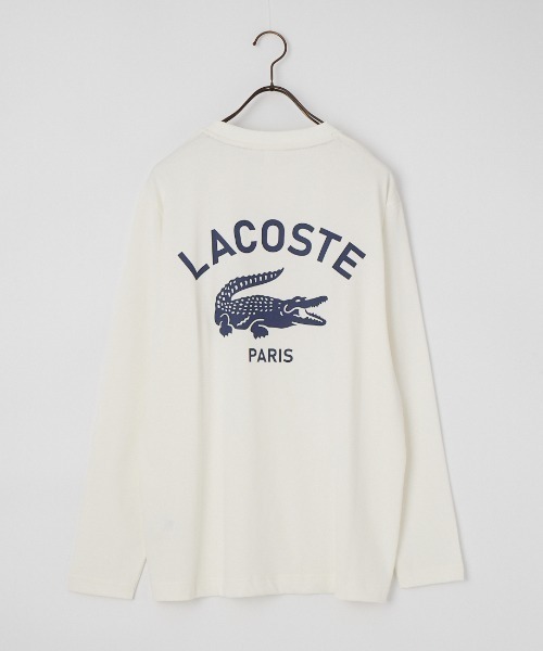 LACOSTE（ラコステ）の「[LACOSTE/ラコステ] バックプリント ヘビーオンスTシャツ（Tシャツ/カットソー・レディース・ブラウン/ブラック/ホワイト・2/5/4/3）」の20枚目の写真