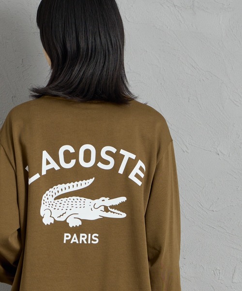 LACOSTE（ラコステ）の「[LACOSTE/ラコステ] バックプリント ヘビーオンスTシャツ（Tシャツ/カットソー・レディース・ブラウン/ブラック/ホワイト・2/5/4/3）」の15枚目の写真