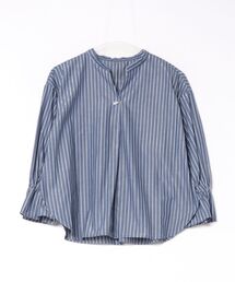 ストライプキャンディスリーブブラウス