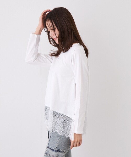 Jayro(ジャイロ)の「裾レース長袖プルオーバー(Tシャツ/カットソー・レディース・チャコールグレー/ブラック・M)」の21枚目の写真