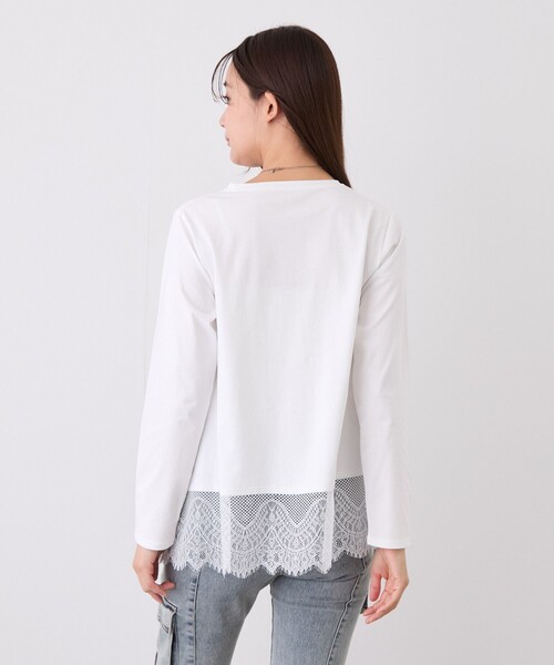 Jayro(ジャイロ)の「裾レース長袖プルオーバー(Tシャツ/カットソー・レディース・チャコールグレー/ブラック・M)」の22枚目の写真