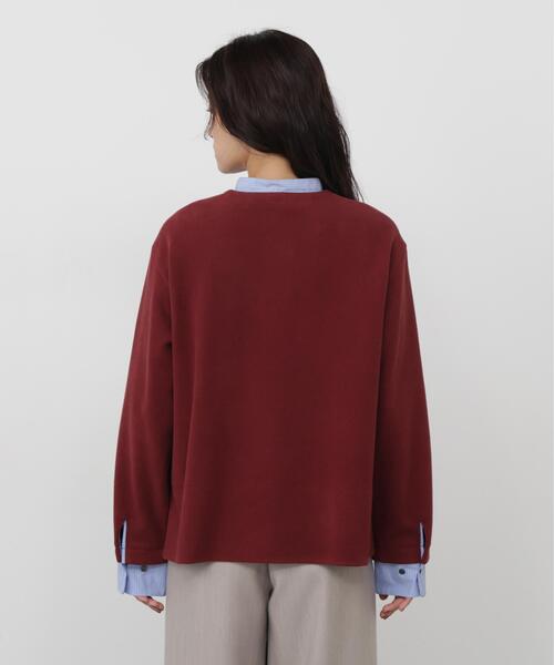 human woman(ヒューマンウーマン)の「◆ミルドジャージーシャツドッキングプルオーバー(Tシャツ/カットソー・レディース・ホワイト系その他/ブラック/ボルドー・MEDIUM)」の18枚目の写真