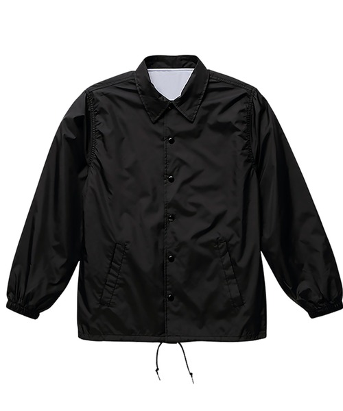 Ol' Basics(オールベーシックス)の「Ol' Basics(オール・ベーシックス) コーチジャケット ブルドッグ イラスト ロゴ バックプリント 裏トリコット アウター レディース(ナイロンジャケット・レディース・ネイビー/ブラック/ブラウン系/バーガンディー・S)」の5枚目の写真