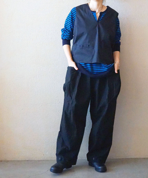 JOURNAL STANDARD LUXE(ジャーナルスタンダード ラックス)の「リップストップ カーゴパンツ(カーゴパンツ・レディース・カーキ/ブラック・FREE)」の3枚目の写真