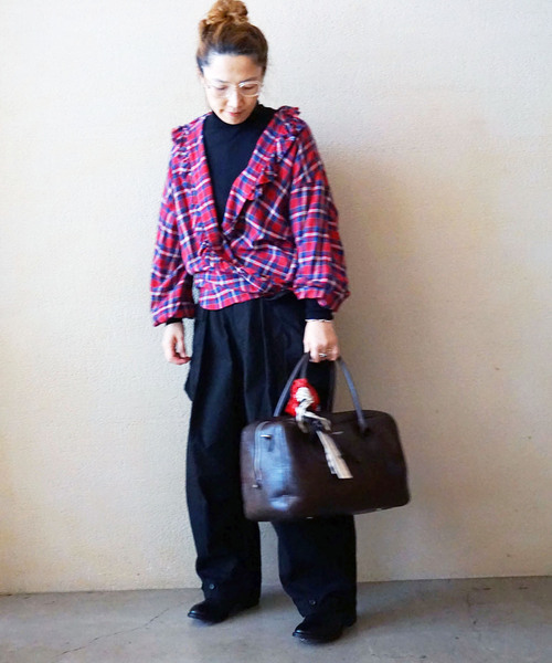 JOURNAL STANDARD LUXE(ジャーナルスタンダード ラックス)の「リップストップ カーゴパンツ(カーゴパンツ・レディース・カーキ/ブラック・FREE)」の8枚目の写真