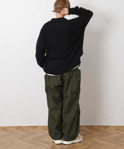 JOURNAL STANDARD LUXE(ジャーナルスタンダード ラックス)の「リップストップ カーゴパンツ(カーゴパンツ・レディース・カーキ/ブラック・FREE)」の13枚目の写真