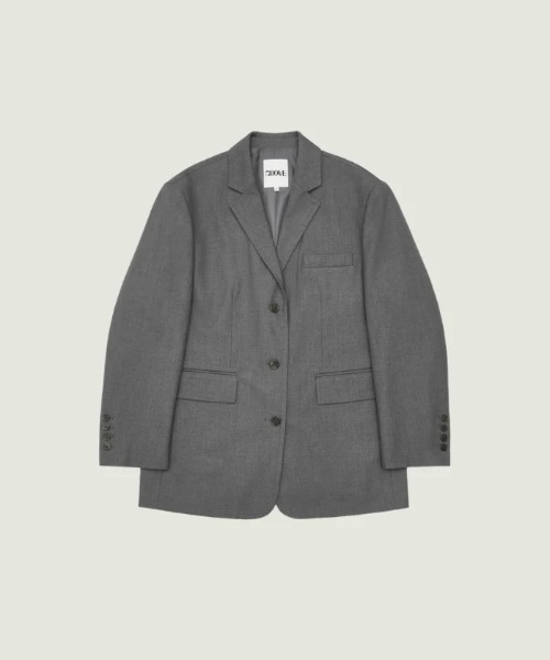 GRVRGROVE(グローブ)の「25FW BELLA JACKET(テーラードジャケット・レディース・ブラウン/グレー・フリー)」の2枚目の写真