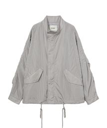 DEINET（ダイニット）の「FUNNEL NECK JACKET IN GREY（ナイロンジャケット）」