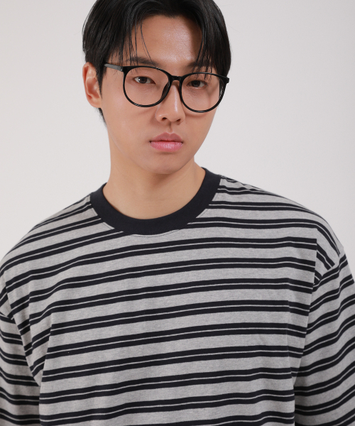 DEVELOVE(デヴローブ)の「ダブルストライプラウンド半袖Tシャツ_ネイビー(Tシャツ/カットソー・メンズ・ネイビー・MEDIUM/LARGE/X-LARGE/XX-LARGE)」の3枚目の写真