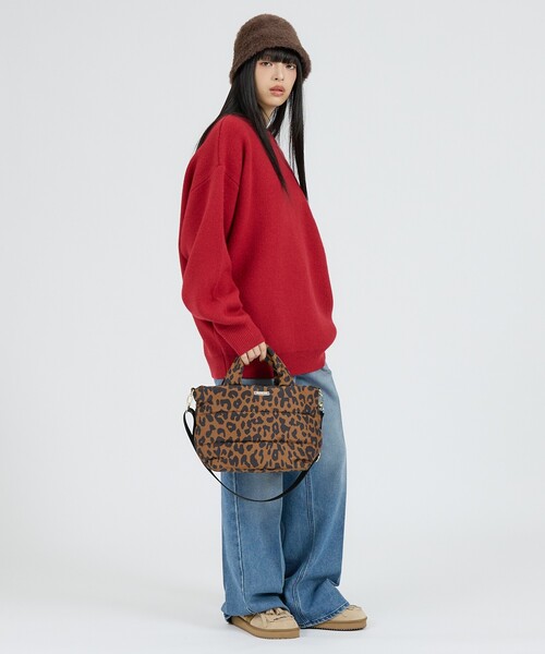 ROOTOTE(ルートート)の「【ROOTOTE / ルートート】FE.デリ.レパード-A / フェザールー デリ レパードA/2WAY DELI LEOPARD ショルダーバッグ/トートバッグ/ユニセックス(ショルダーバッグ・メンズ・ブラウン/カーキ・フリー)」の12枚目の写真