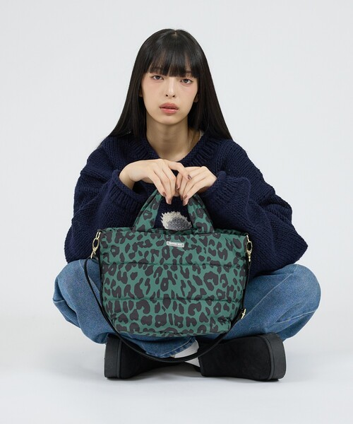 ROOTOTE(ルートート)の「【ROOTOTE / ルートート】FE.デリ.レパード-A / フェザールー デリ レパードA/2WAY DELI LEOPARD ショルダーバッグ/トートバッグ/ユニセックス(ショルダーバッグ・メンズ・ブラウン/カーキ・フリー)」の9枚目の写真