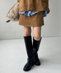 スエードミニスカート