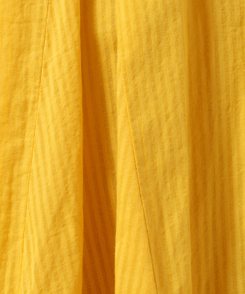 AMERICAN RAG CIE（アメリカンラグシー）の「AMERICAN RAG CIEドビーストライプマチスカート/710-NWD-N161-SK057（スカート・レディース・ネイビー/イエロー・FREE）」の3枚目の写真