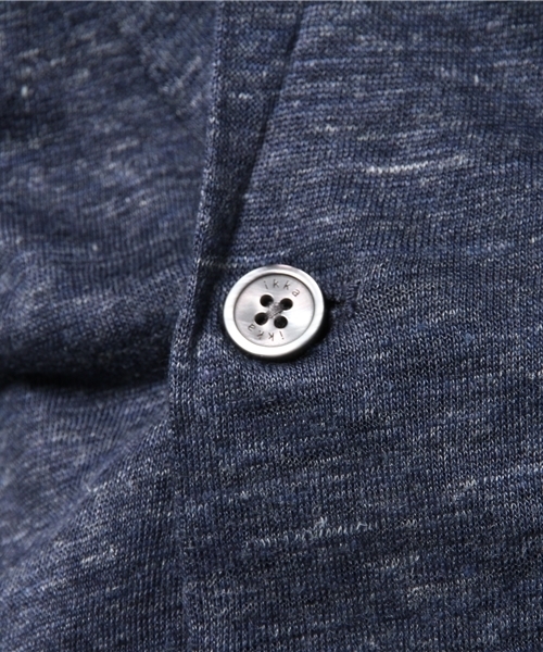 ikka（イッカ）の「フレンチリネンテーラードカーディガン                （カーディガン/ボレロ・メンズ・ネイビー/ベージュ・LARGE/MEDIUM/X-LARGE）」の3枚目の写真