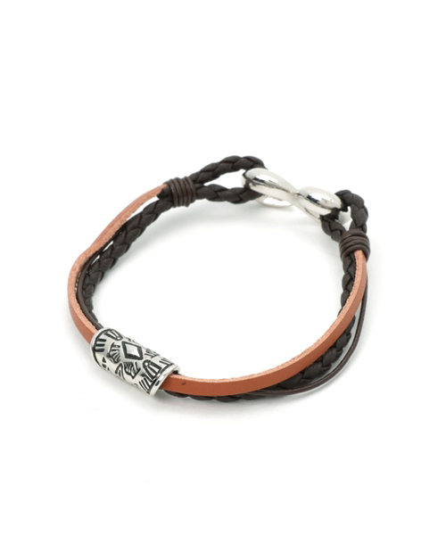 チャイハネ（チャイハネ）の「【チャイハネ】メタークMEN'Sブレスレット（ブレスレット・メンズ・ブラウン/レッド/ブラック/ターコイズブルー・FREE）」の3枚目の写真