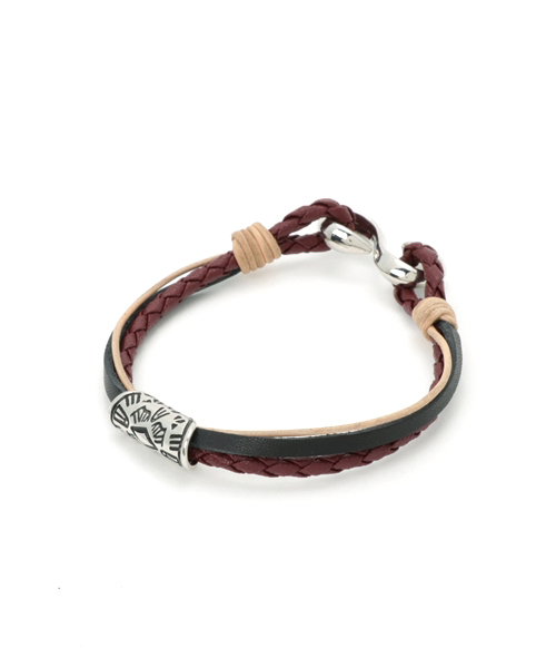 チャイハネ（チャイハネ）の「【チャイハネ】メタークMEN'Sブレスレット（ブレスレット・メンズ・ブラウン/レッド/ブラック/ターコイズブルー・FREE）」の4枚目の写真