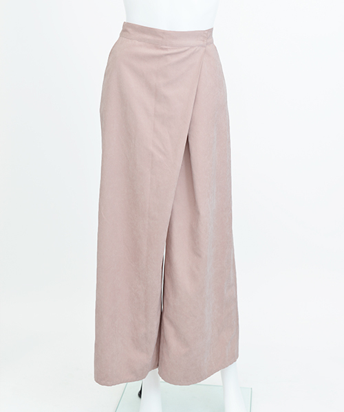 MICOAMERI（ミコアメリ）の「ラップワイドパンツ（その他パンツ・レディース・グレー/ピンク/ブラック・FREE）」の12枚目の写真