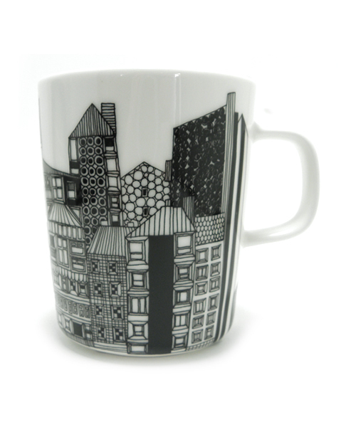 marimekko（マリメッコ）の「SIIRTOLAPUUTARHA/MUG（グラス/マグカップ/タンブラー・レディース・ブルー/ホワイト×ブラック・FREE）」の8枚目の写真