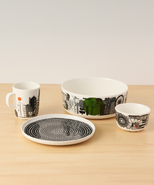 marimekko（マリメッコ）の「SIIRTOLAPUUTARHA/MUG（グラス/マグカップ/タンブラー・レディース・ブルー/ホワイト×ブラック・FREE）」の7枚目の写真