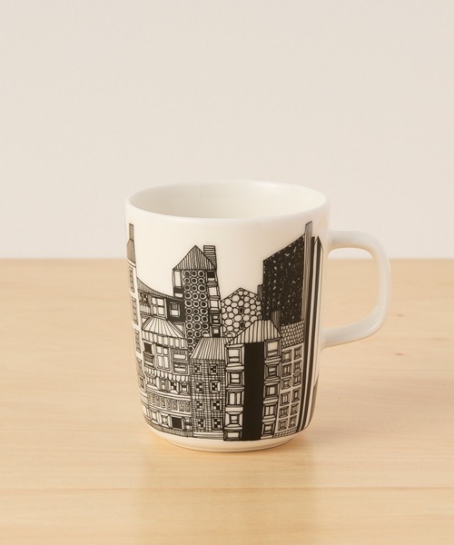 marimekko（マリメッコ）の「Siirtolapuutarha / mug（グラス/マグカップ/タンブラー・レディース・ブルー/ホワイト×ブラック・FREE）」の9枚目の写真