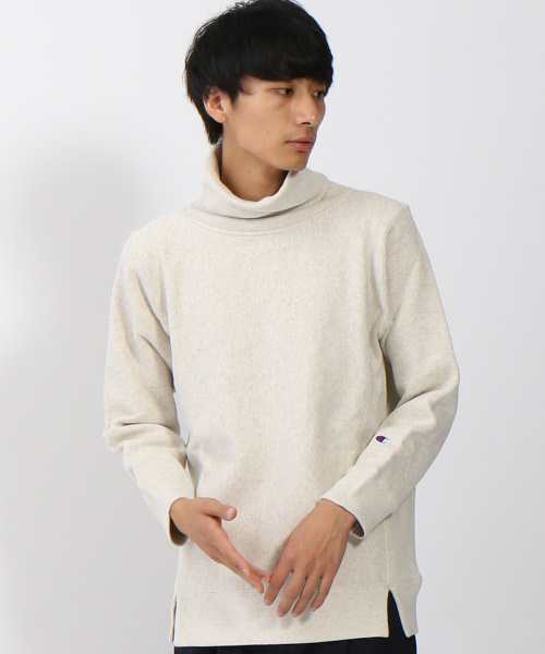 Champion(チャンピオン)の「【別注】Champion Riverse Weaveタートルネック(Tシャツ/カットソー・メンズ・アイボリー/グレー/ネイビー・3/2/4)」の4枚目の写真