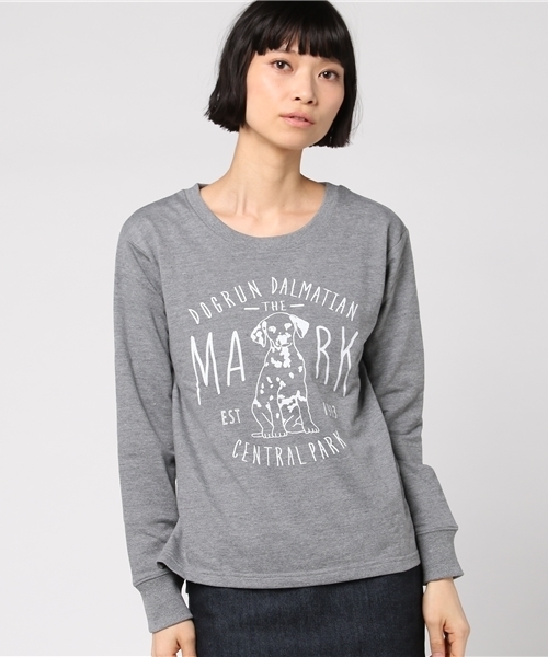 J'studio(ジェイストゥディオ)の「裏毛アニマルプリントプルオーバー(Tシャツ/カットソー・レディース・グリーン/オフホワイト/グレー・9号)」の2枚目の写真