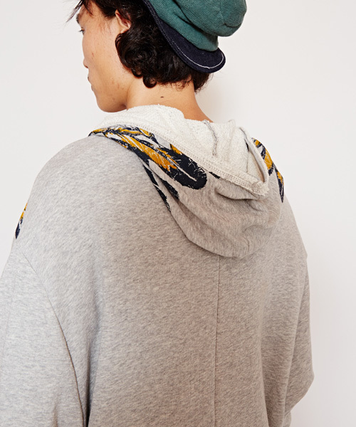 チャイハネ（チャイハネ）の「【チャイハネ】ネイティブ柄MEN'Sロングパーカー（パーカー・メンズ・ネイビー/ベージュ/グレー・FREE）」の11枚目の写真