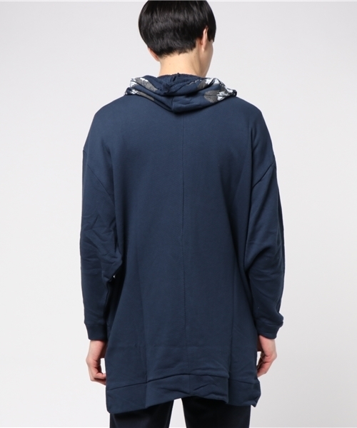 チャイハネ（チャイハネ）の「【チャイハネ】ネイティブ柄MEN'Sロングパーカー（パーカー・メンズ・ネイビー/ベージュ/グレー・FREE）」の6枚目の写真