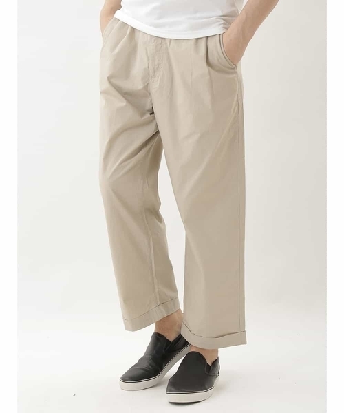 MK MICHEL KLEIN HOMME （エムケーミッシェルクランオム）の「コットンイージーパンツ（チノパンツ・メンズ・ネイビー/ベージュ・LARGE/MEDIUM）」の2枚目の写真