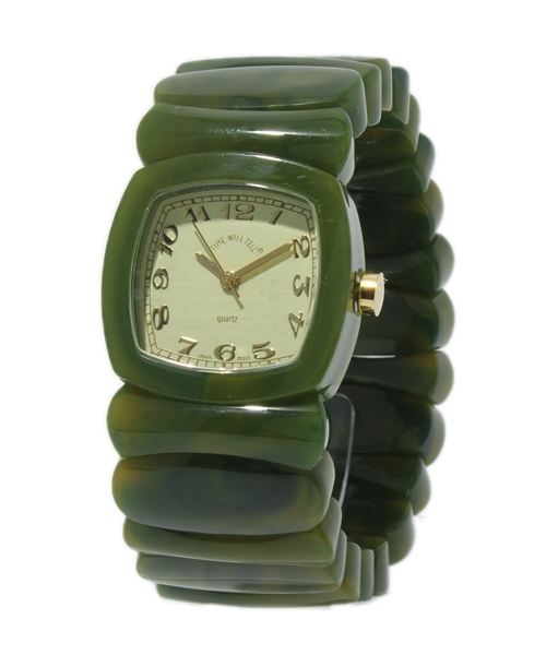 Another Edition(アナザーエディション)の「Time/W/T WATCH(アナログ腕時計・レディース・ブラウン/オリーブ・フリー)」の2枚目の写真