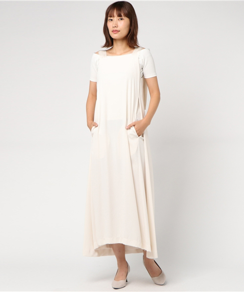 STUDIOUS(ステュディオス)の「STUDIOUS CITY レイヤードマキシワンピース(ワンピース・レディース・アイボリー・FREE)」の10枚目の写真
